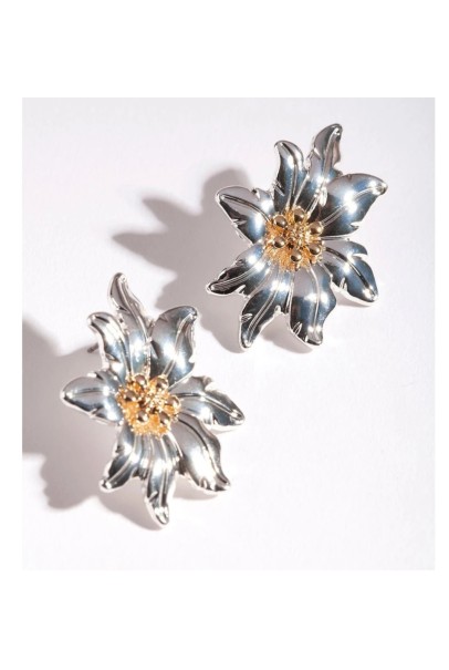 Mixed Uneven Flower Stud Earrings for Women & Girls